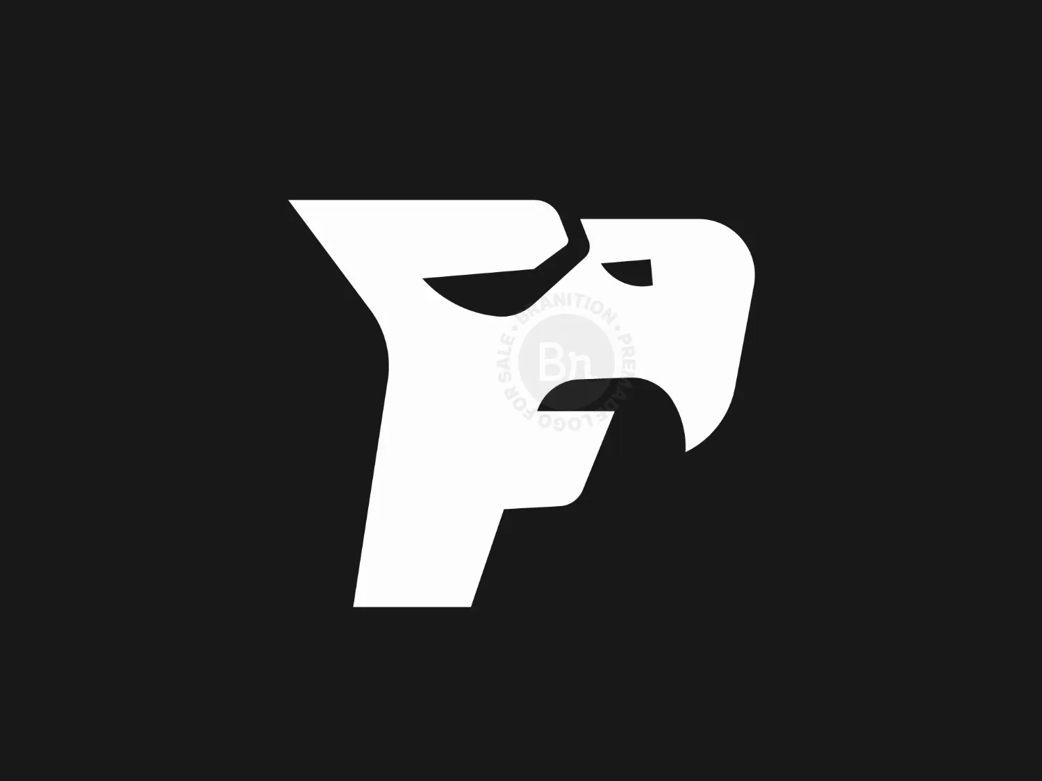 Letter F Eagle Logo