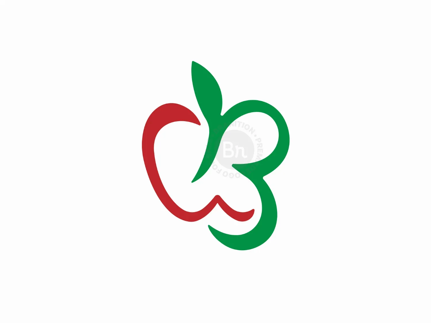 Letter B Apple Logo