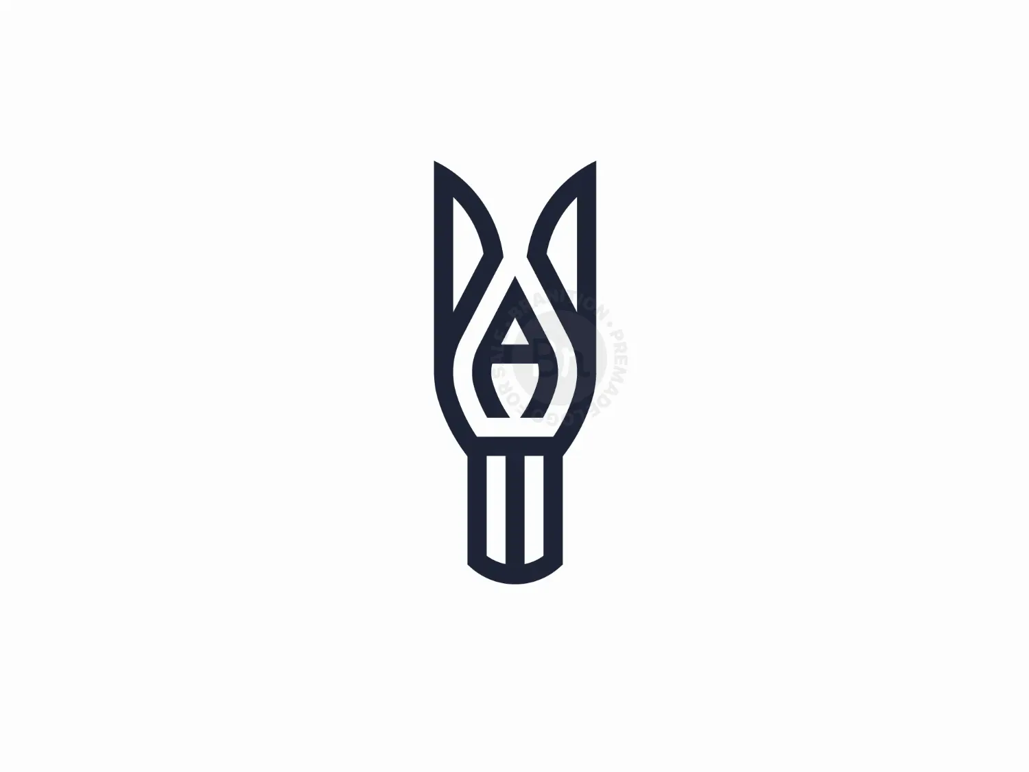 Letter A Horse Logo