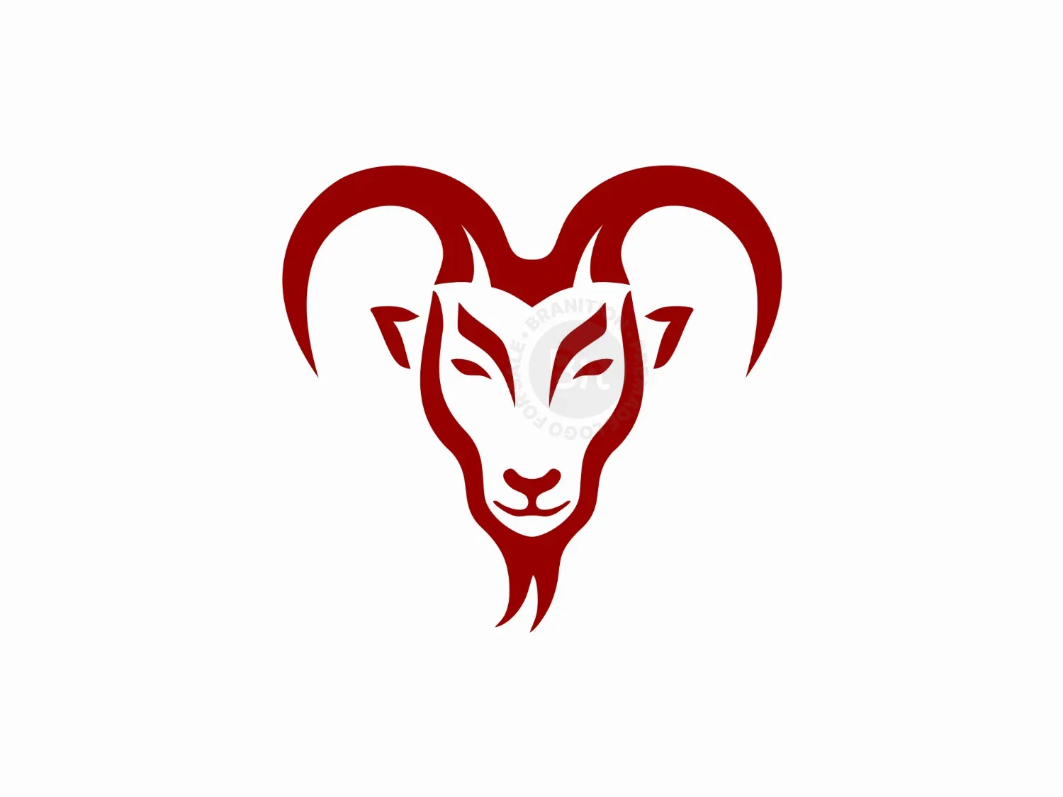Stylized Ram Head Logo