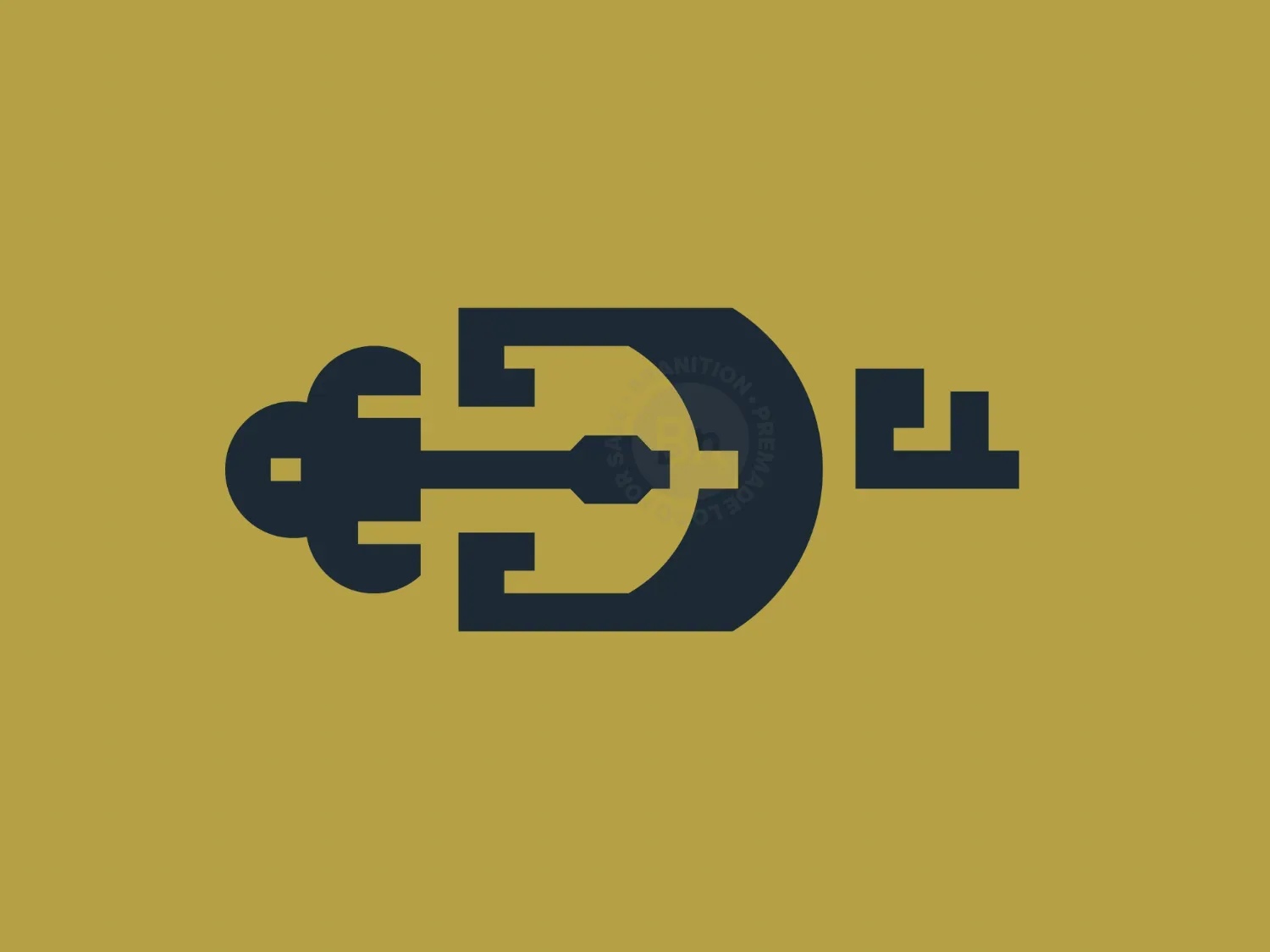 Letter D Key Logo
