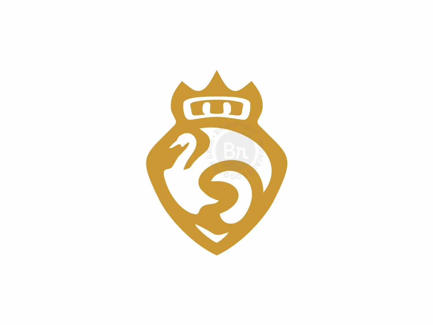 Royal Swan Crest Logo