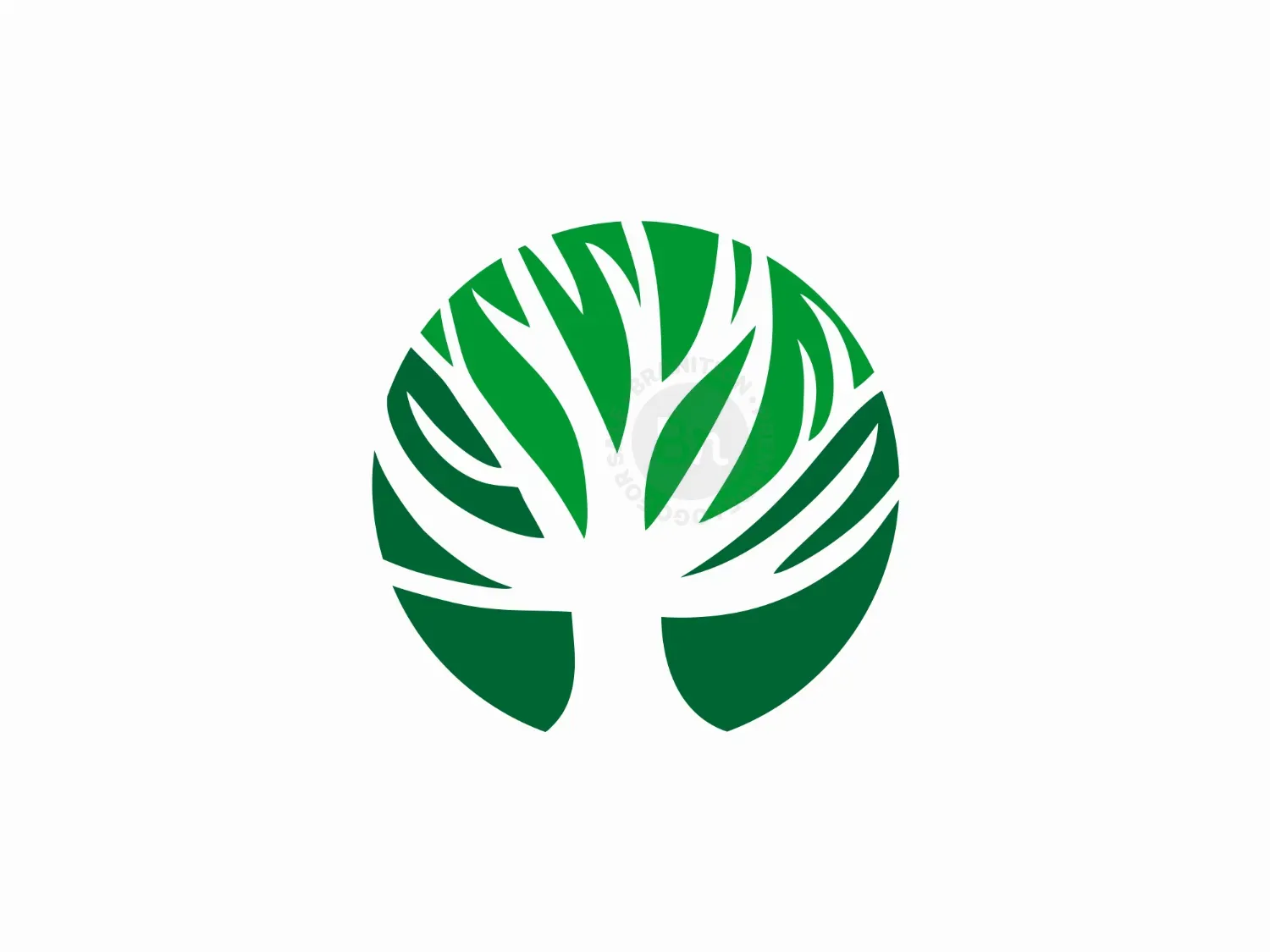 Green Circle Tree Logo