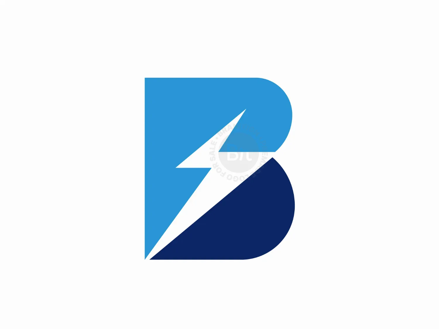Letter B Lightbolt Logo