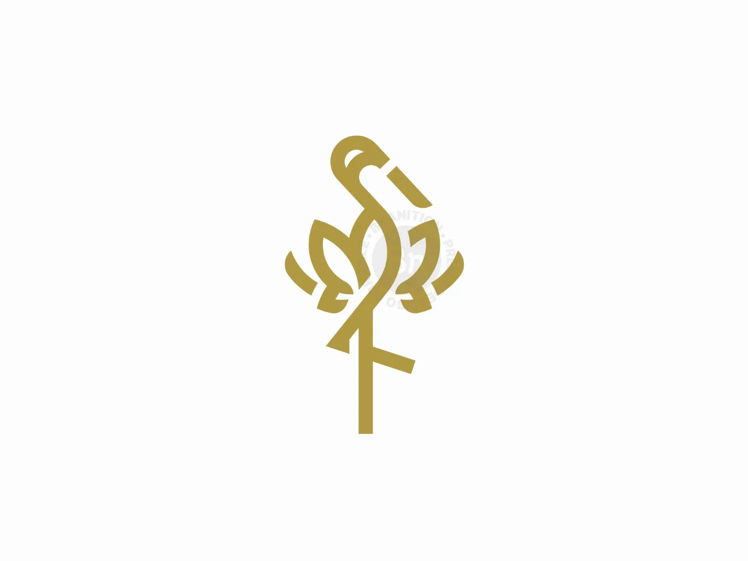 Flower Flamingo Logo