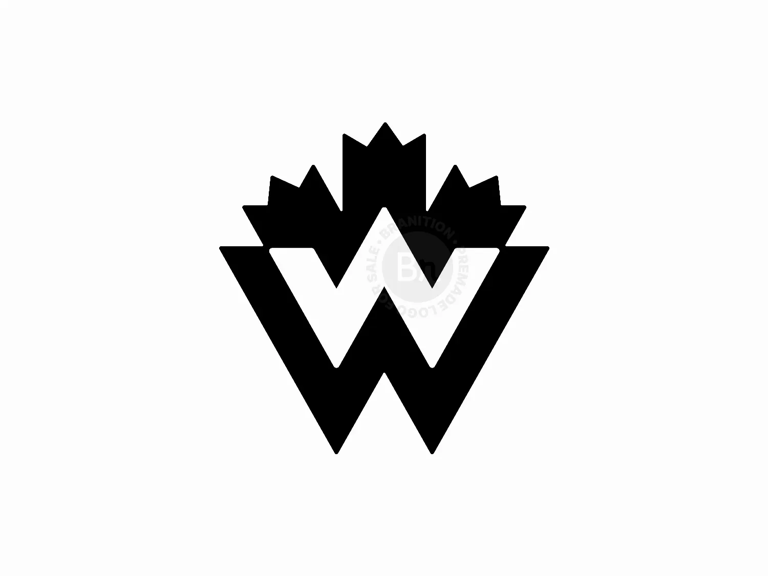 Letter W Maple Canadian Logo