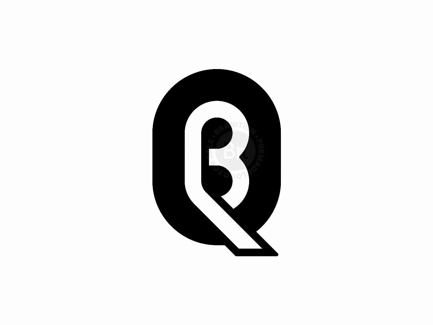 Letter QB Initial BQ Monogram Logo
