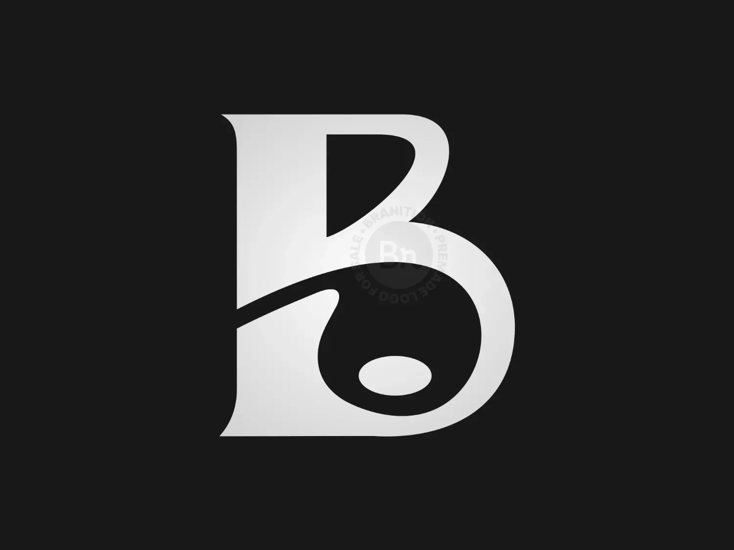 Letter B Earbuds Logo