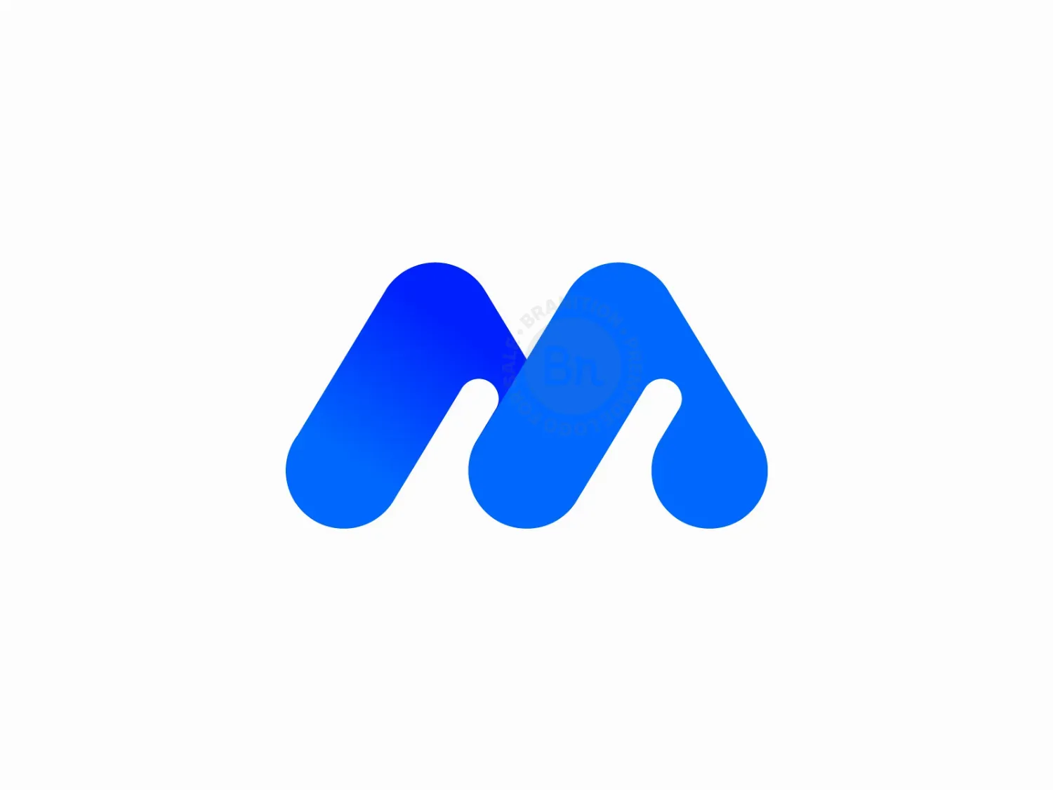 Modern M Lettermark Logo