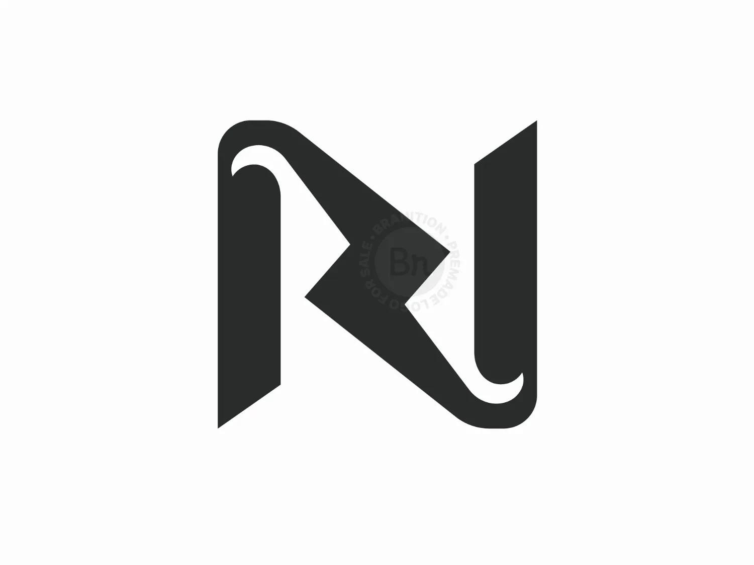 Letter N Lightbolt Logo
