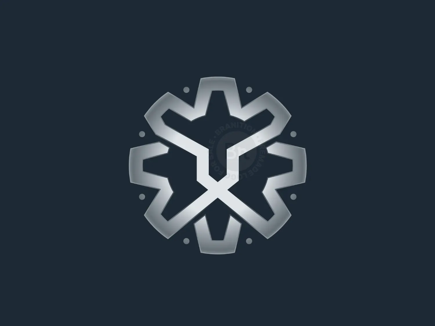 Lion Gear Chain Logo