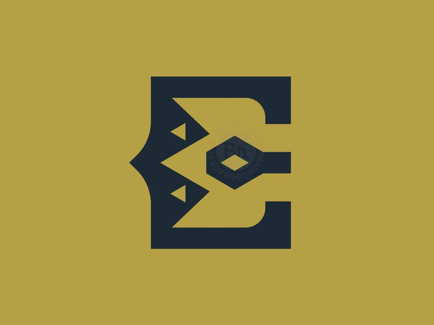 Letter E Crown Logo