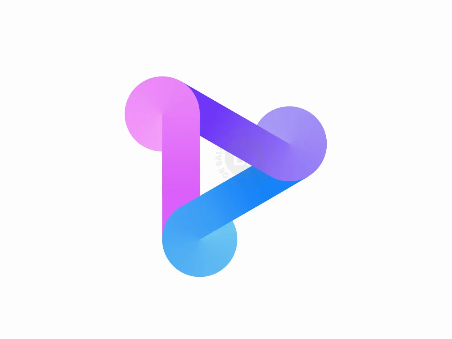 Infinity Play Logo Design/ Creative Triangle Loop Logo