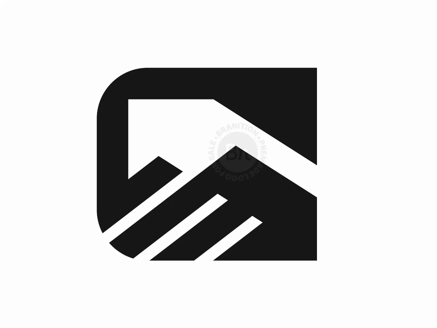 Letter G Mountain Logo
