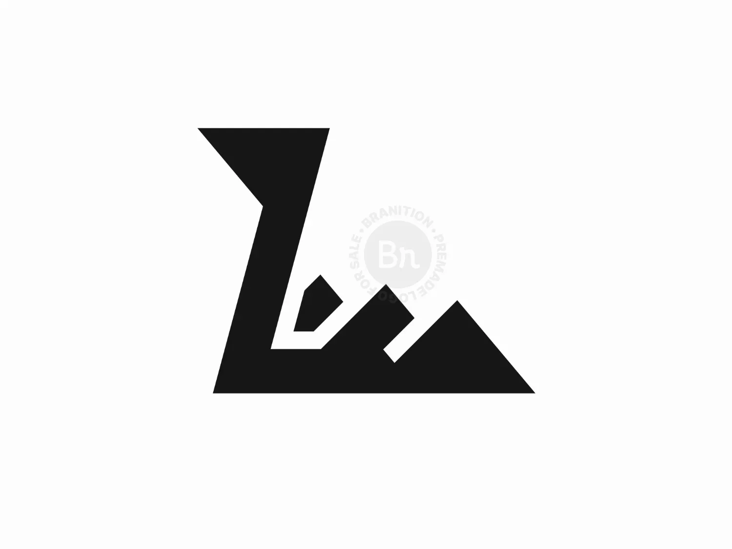 Letter L Mountain Logo
