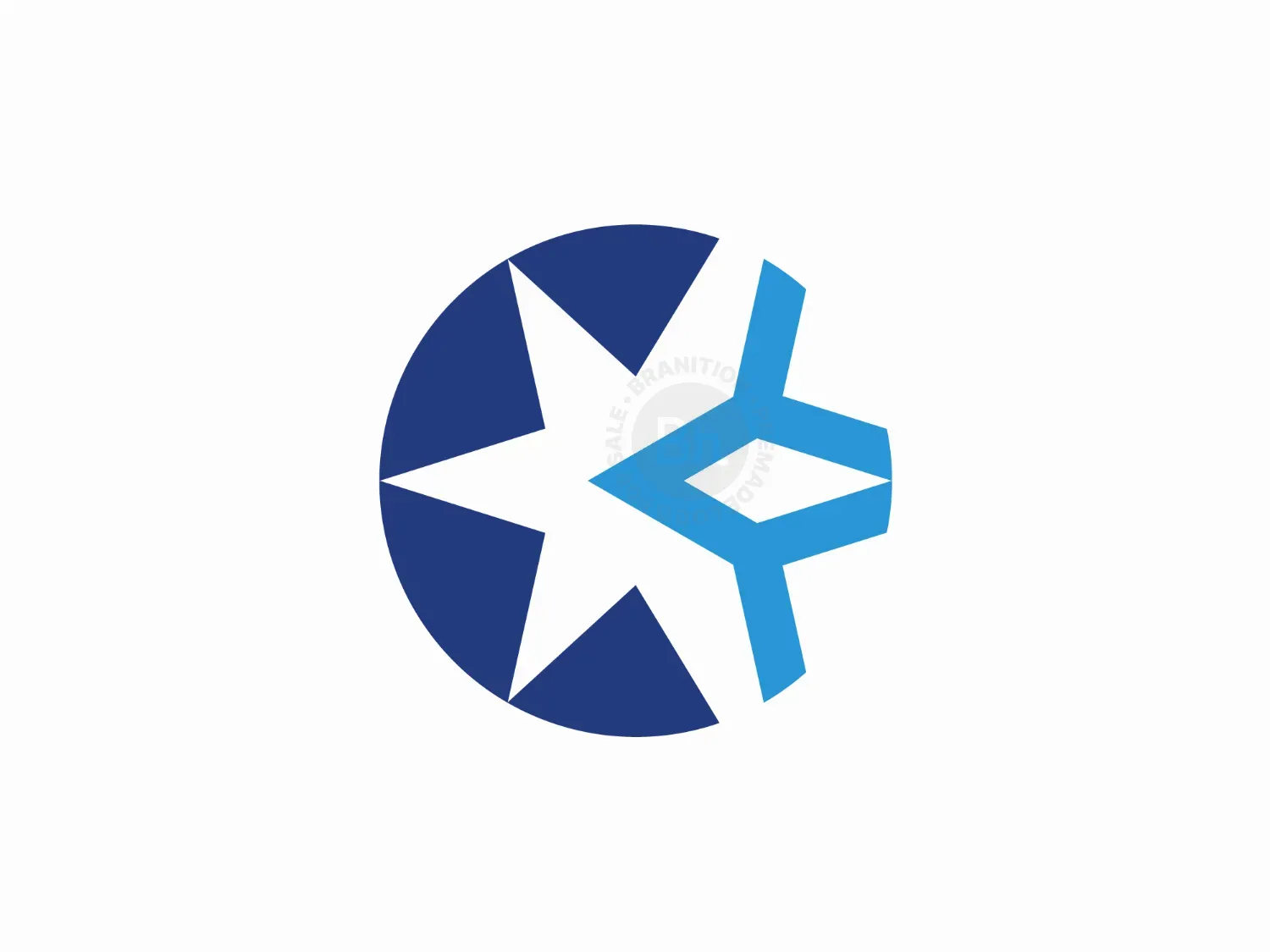 Letter C Snowflake Logo