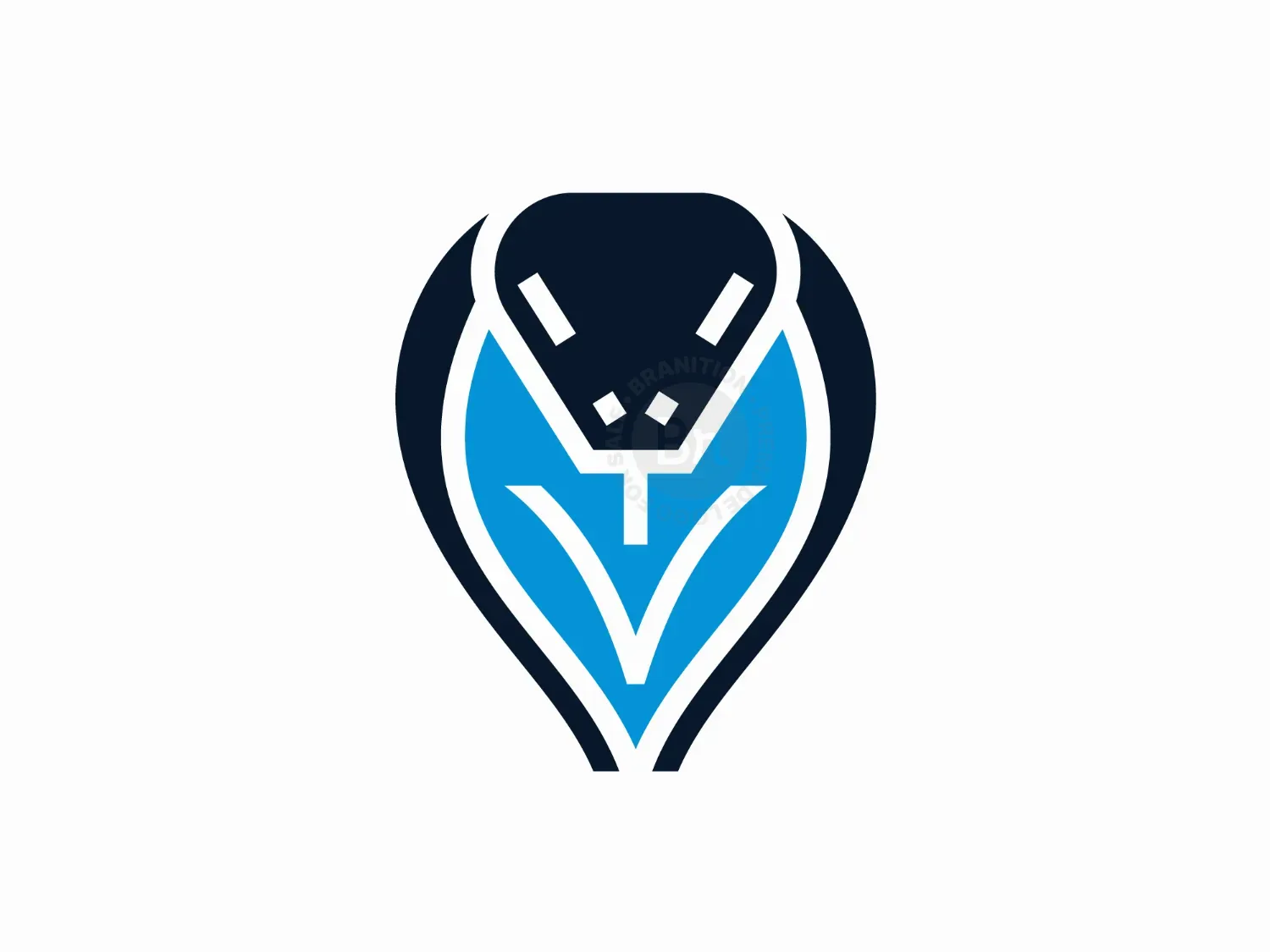 Viper Snake Letter V Logo