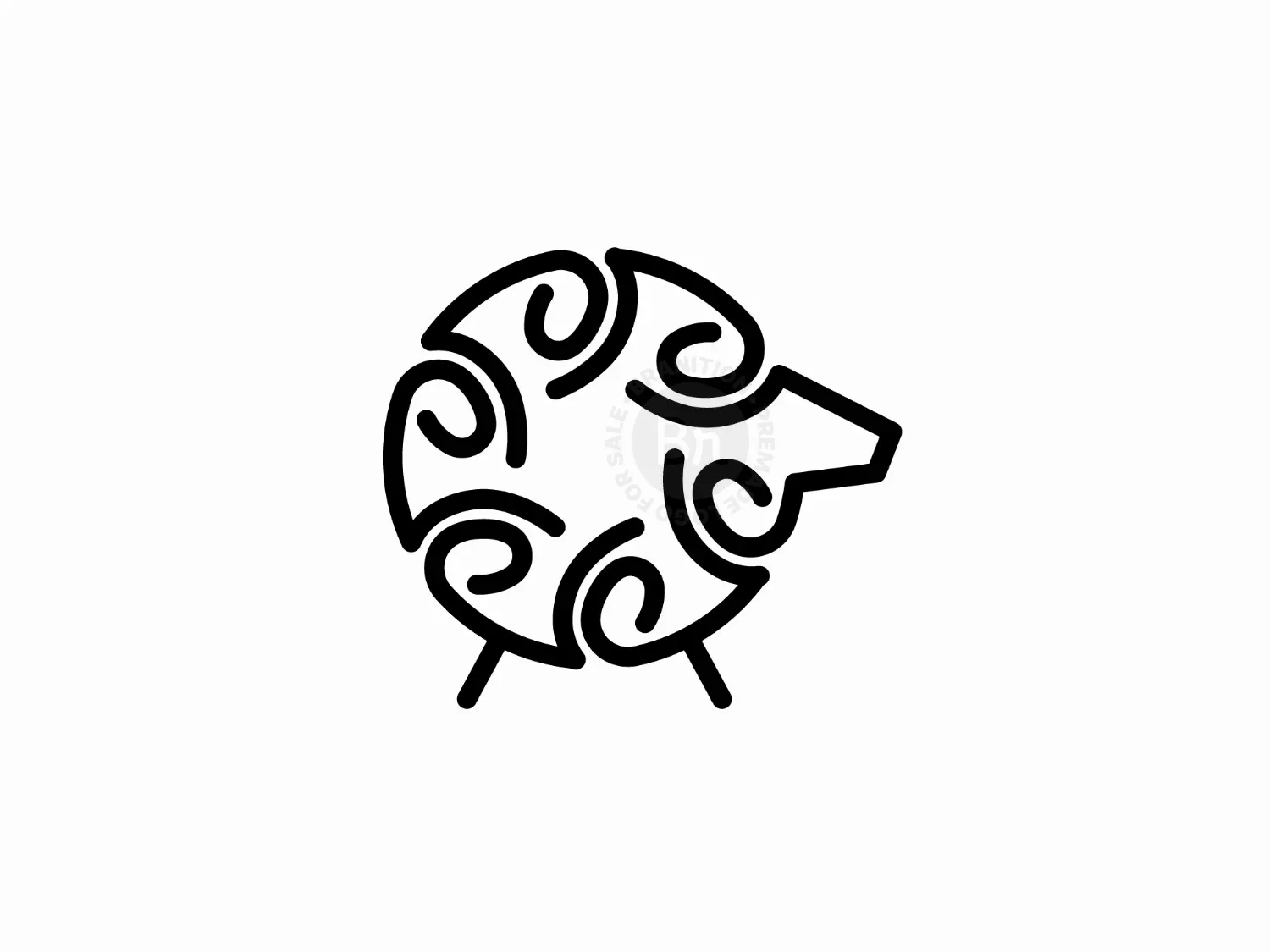 Wool Sheep Logo