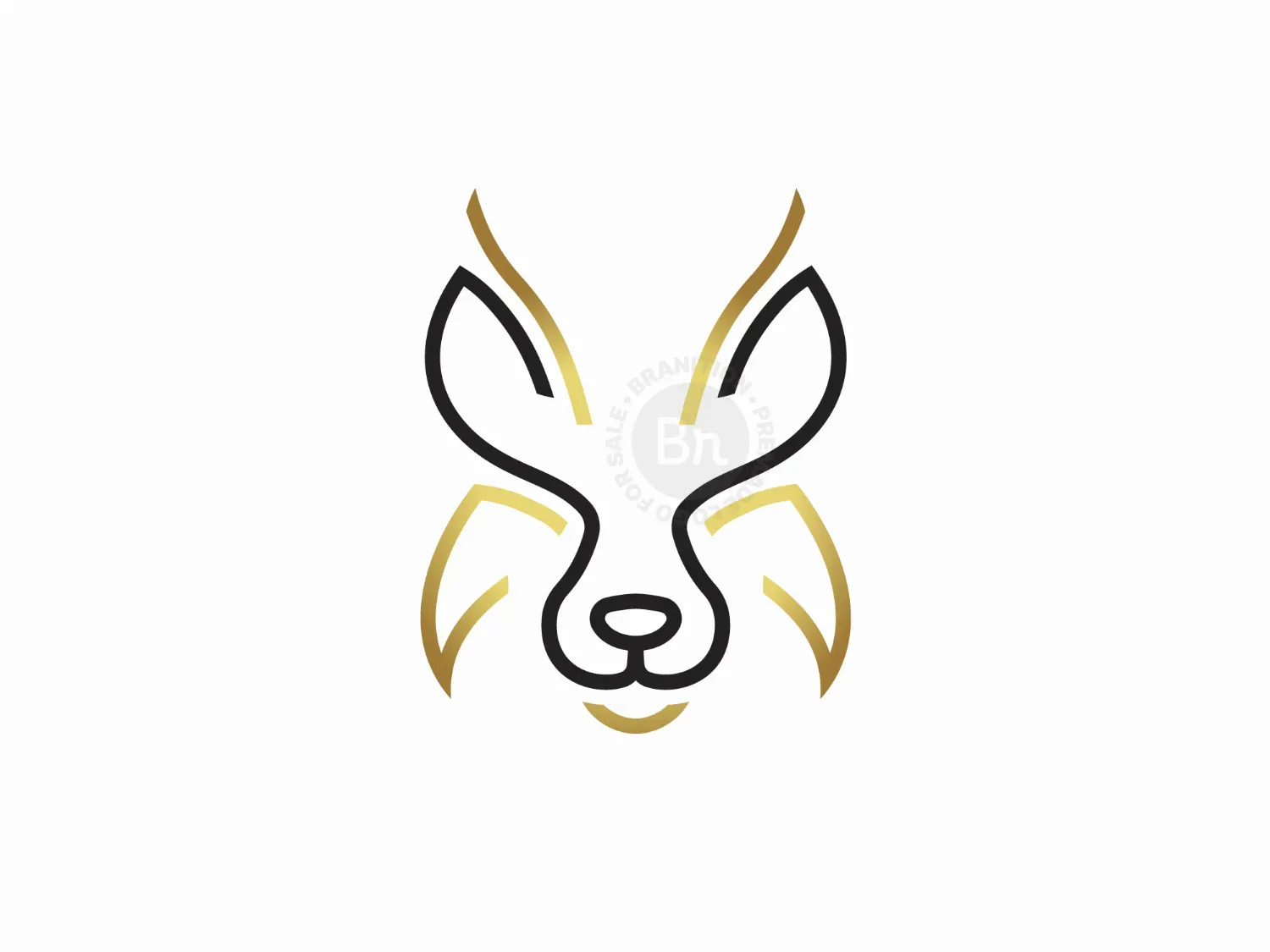 Linear Luxury Lynx Logo
