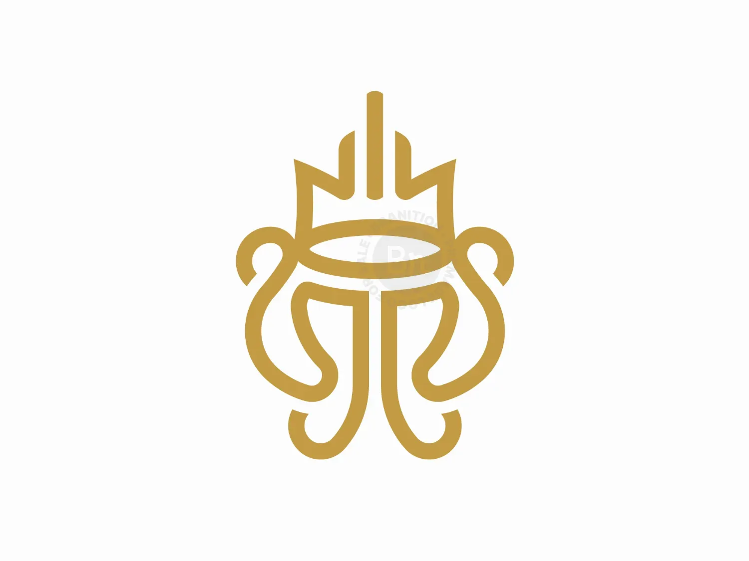 King Crown Kraken Logo