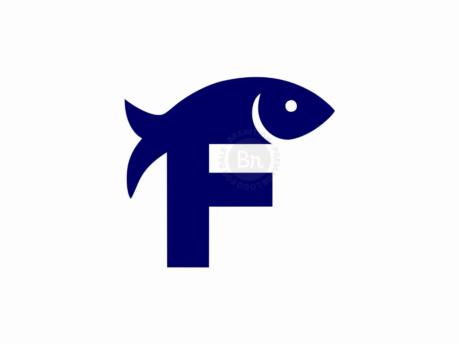 Fish Letter F Monogram