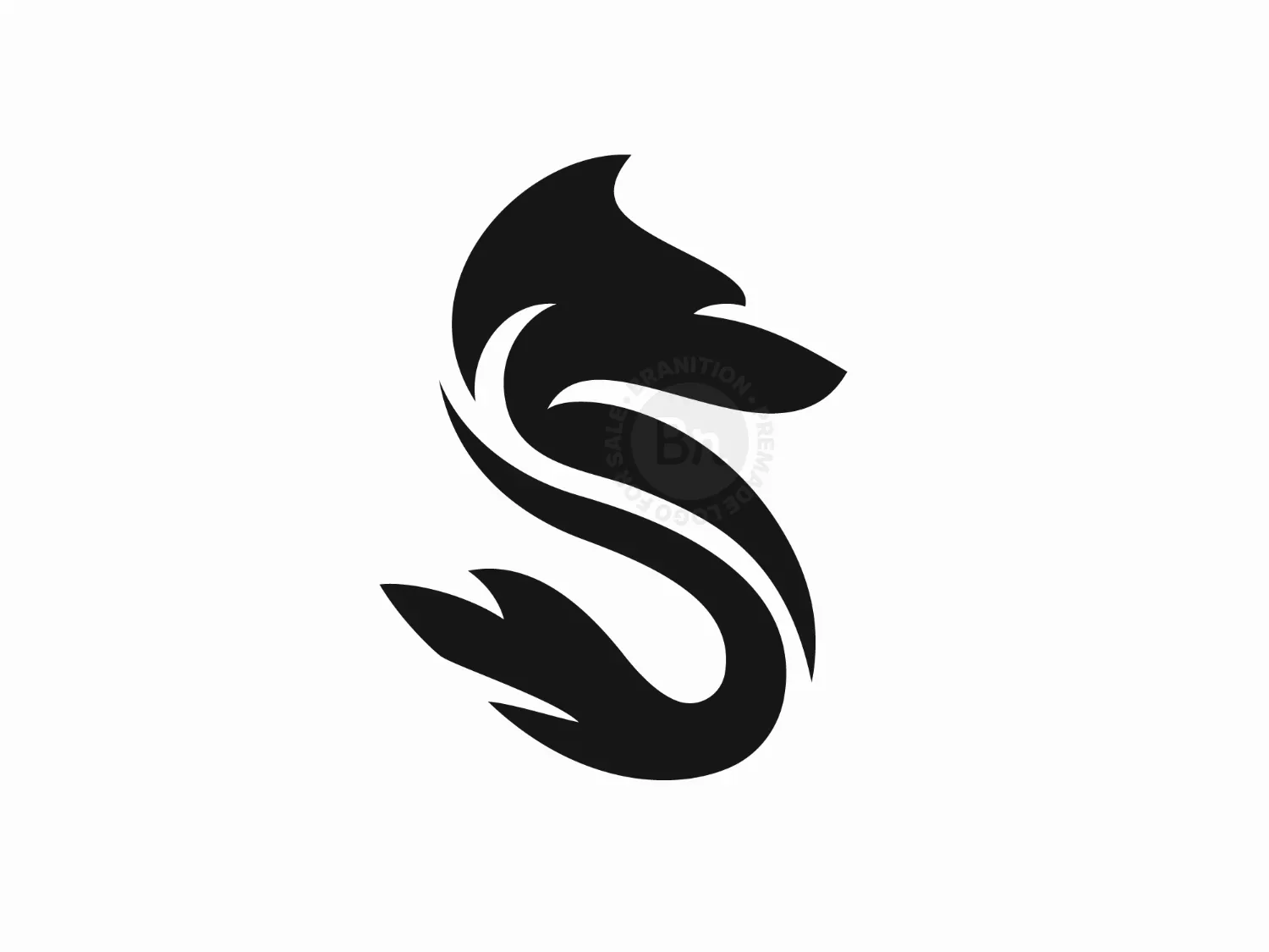 Letter S Wolf Logo