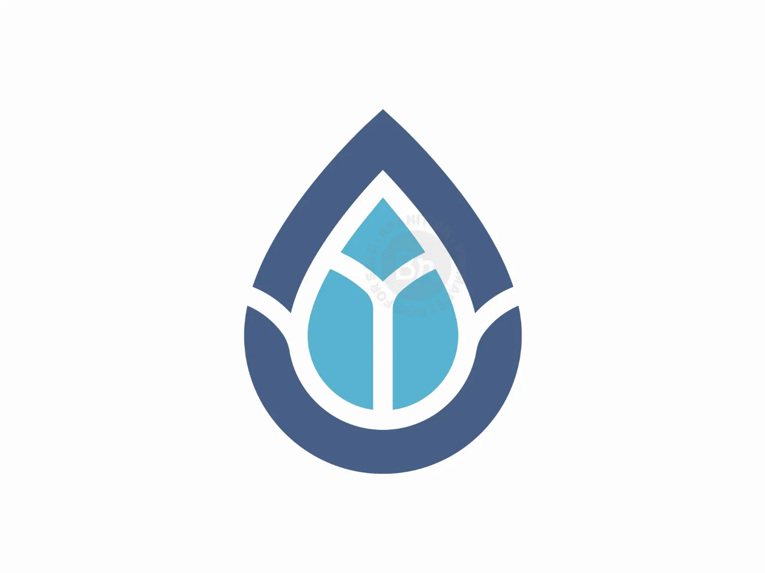 Flower Water Drop Logo