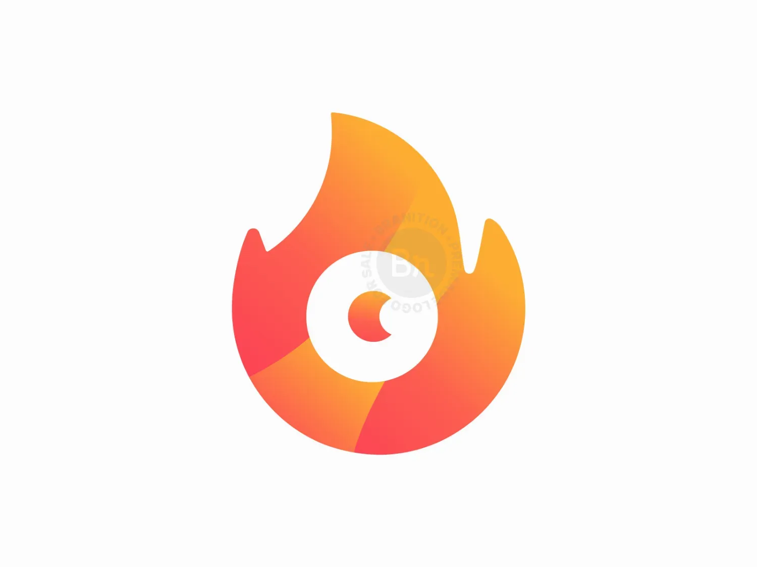 Modern Fire & Eye Logo Design