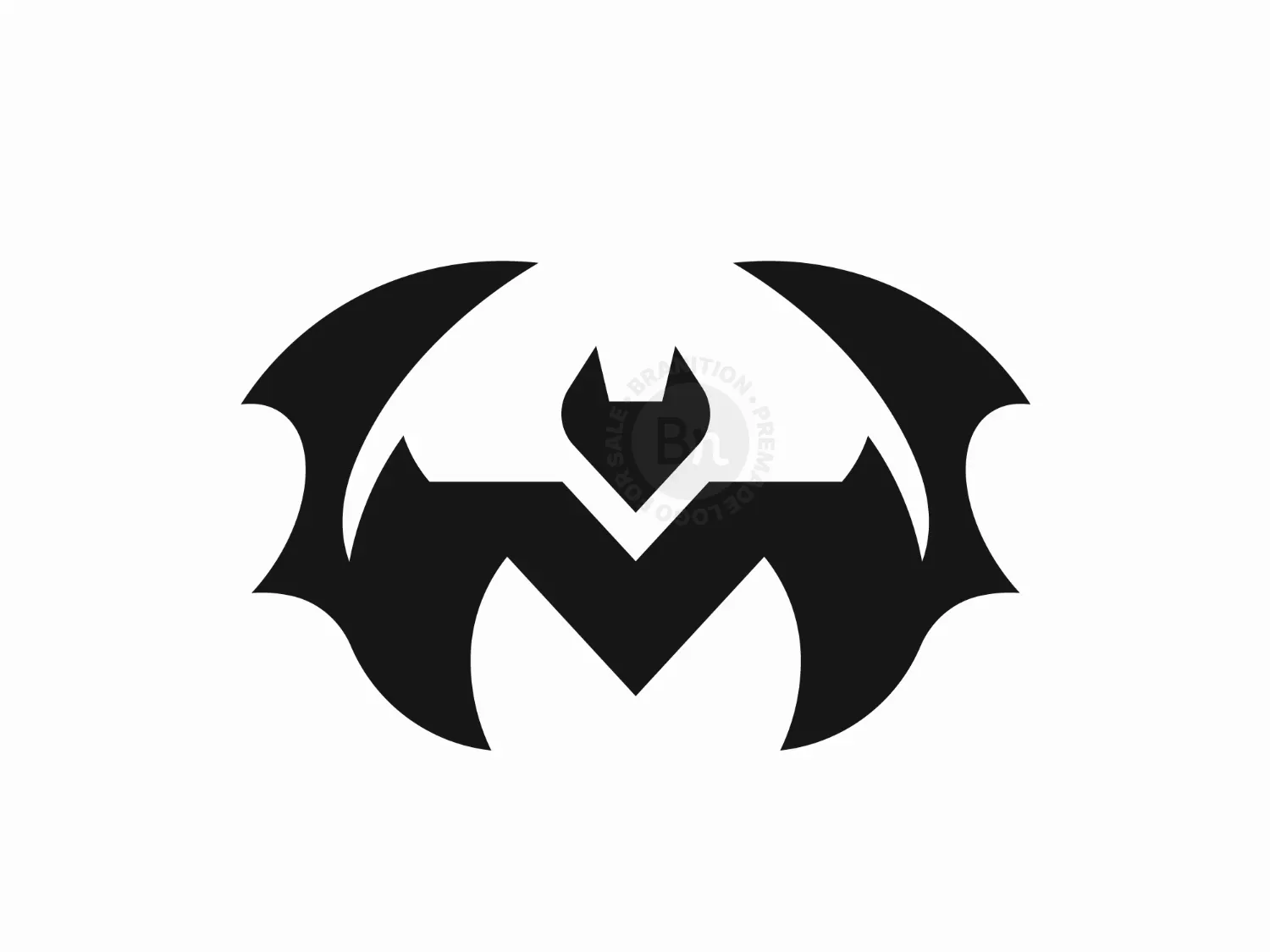Letter M Bat Logo