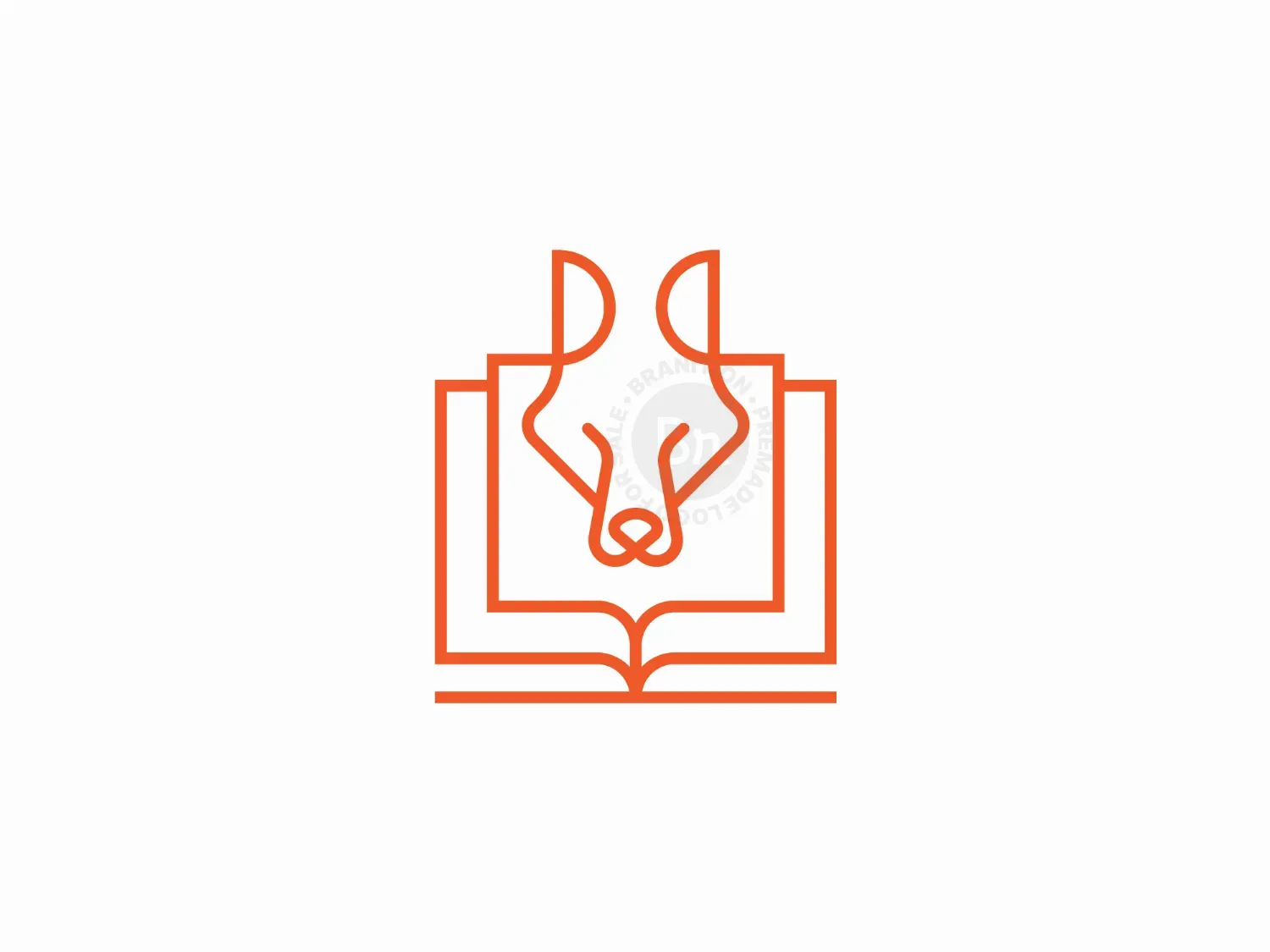 Minimal Fox Book Logo