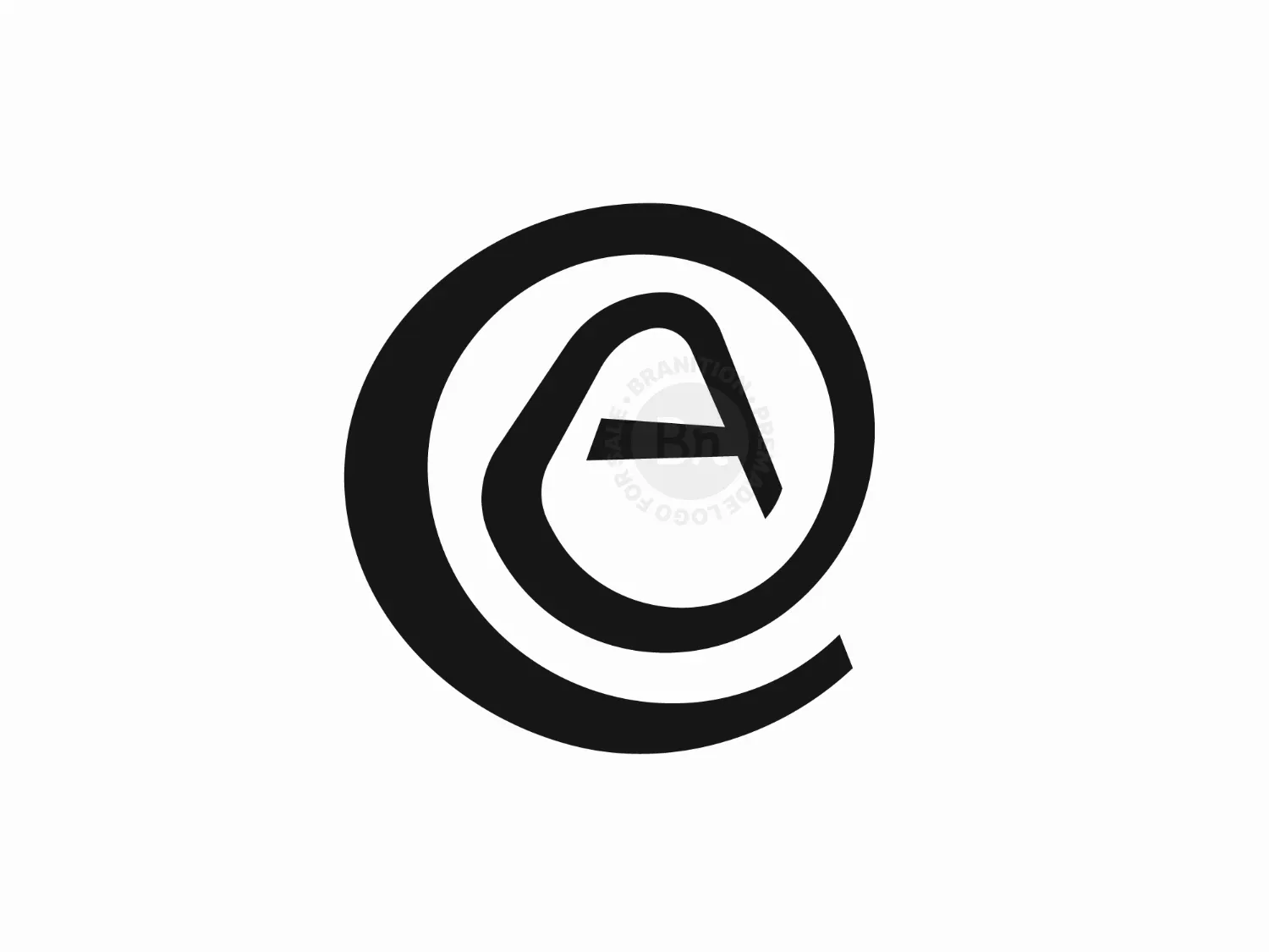 Spiral Letter A Logo