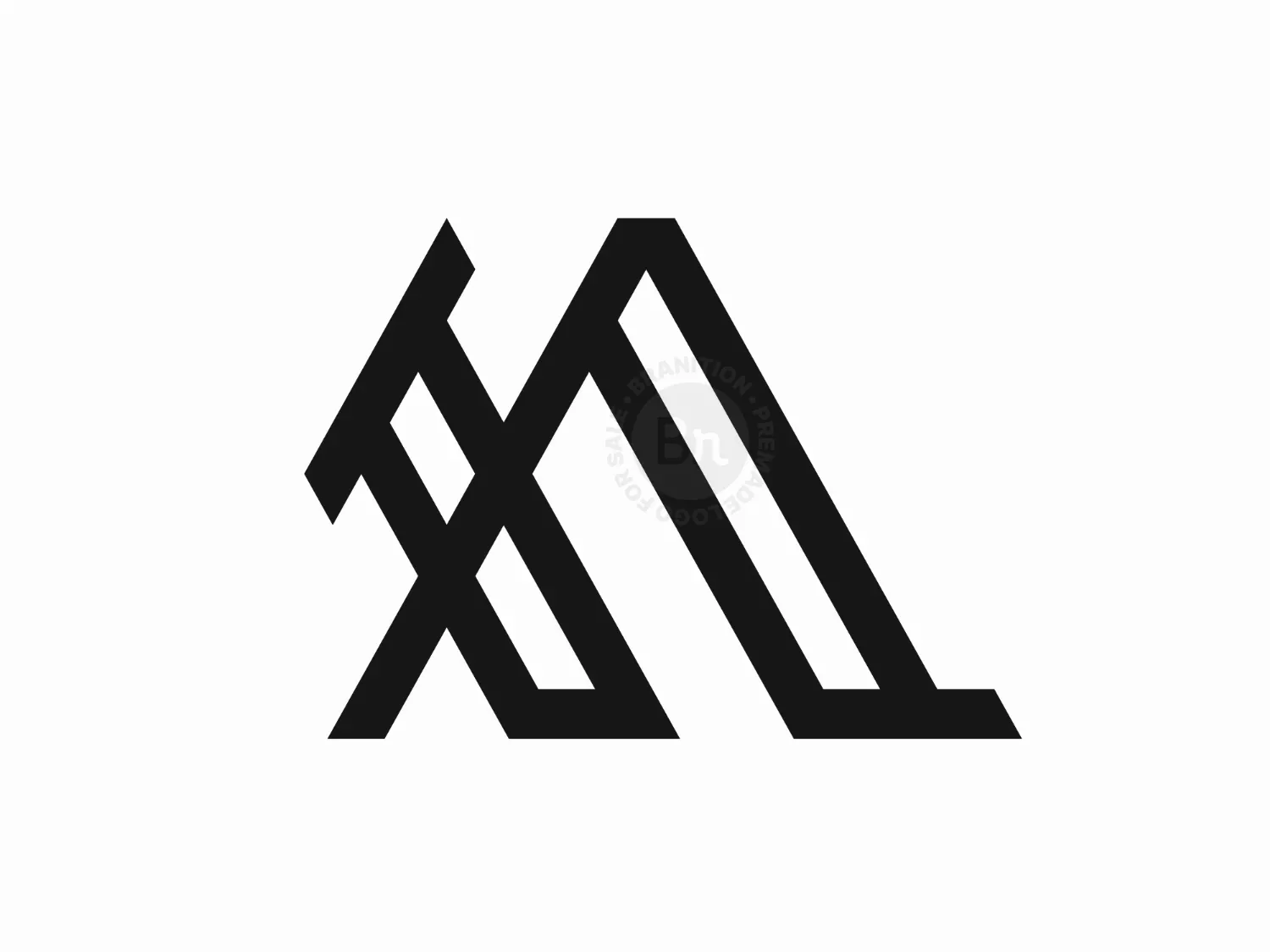 Letter XA Or AX Logo
