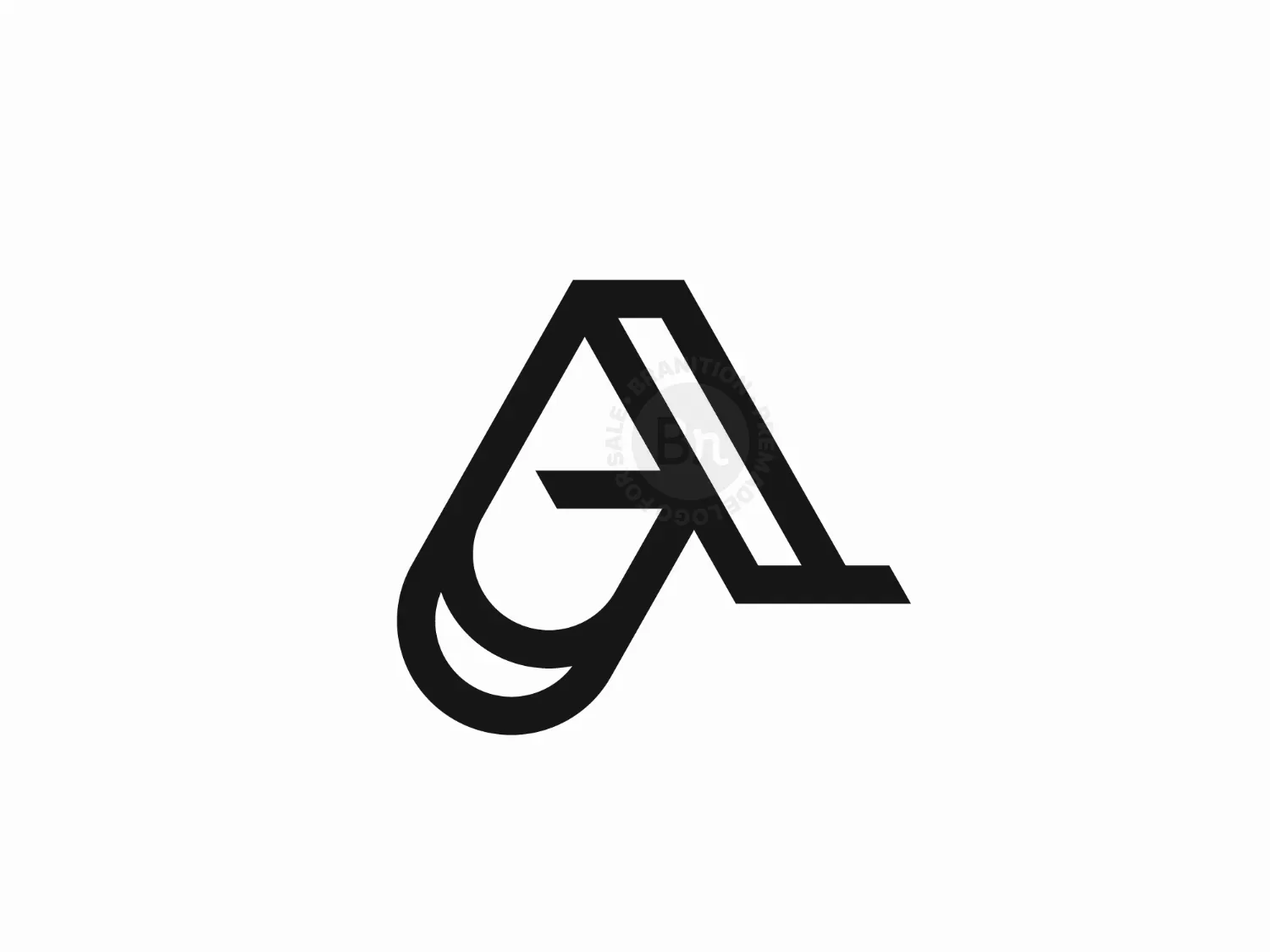 Letter GA Or AG Logo