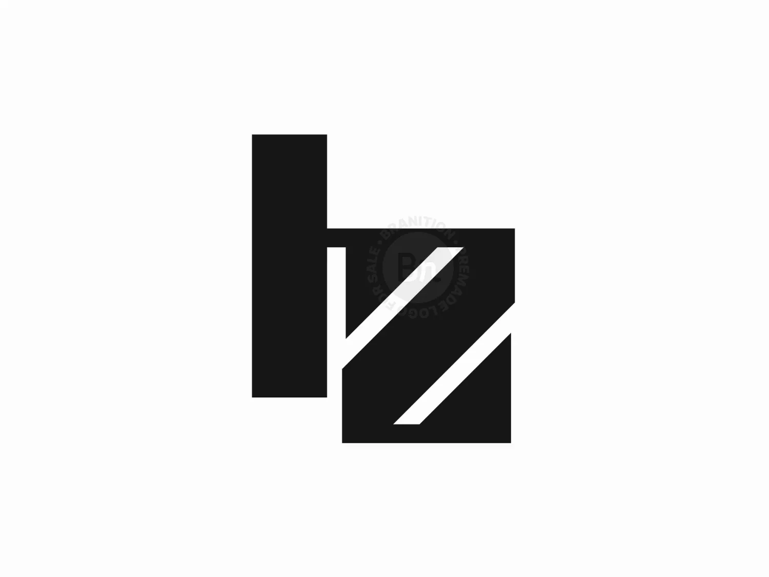 Letter HZ Or ZH Logo