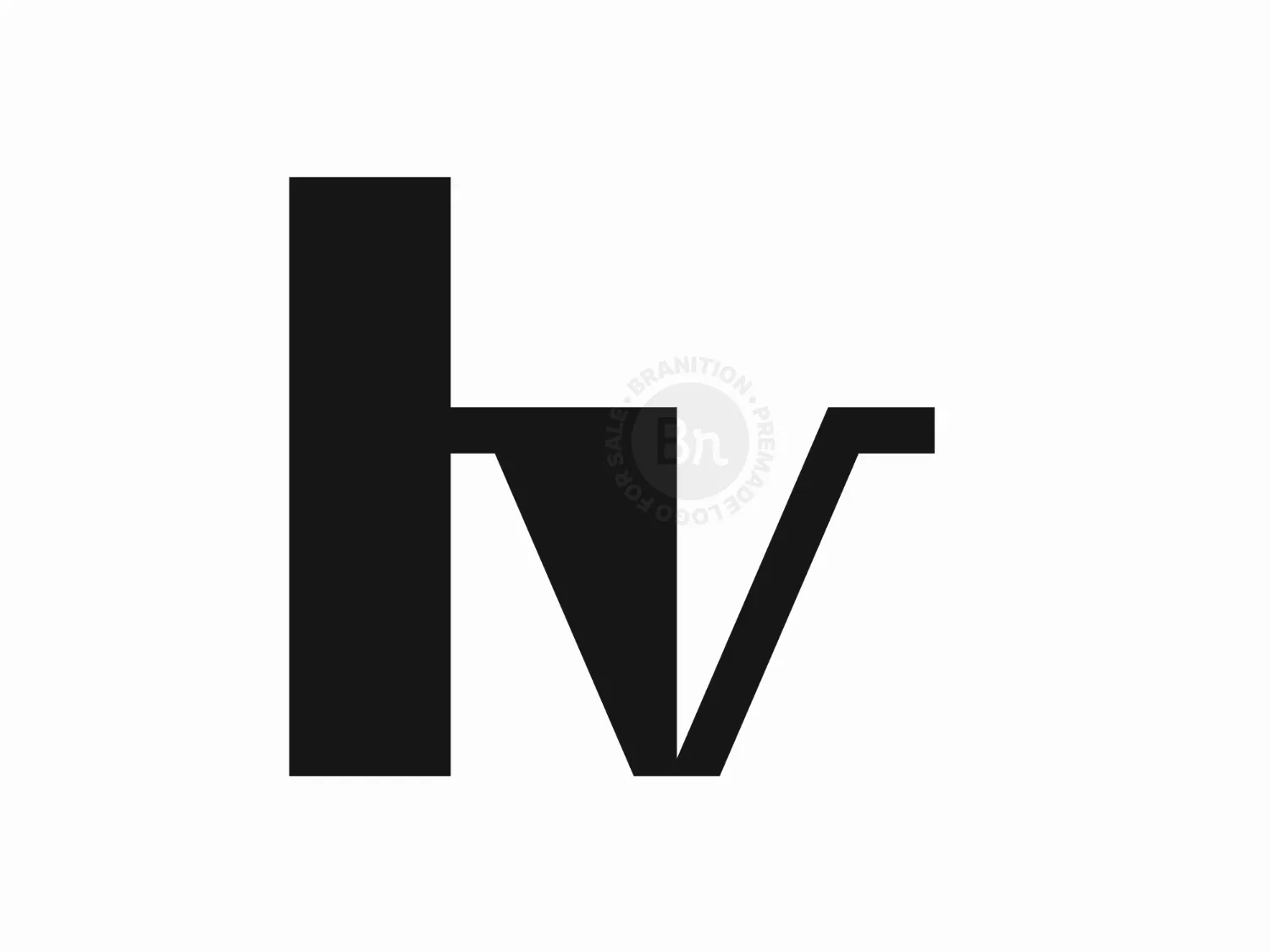 Letter HV Or VH Logo