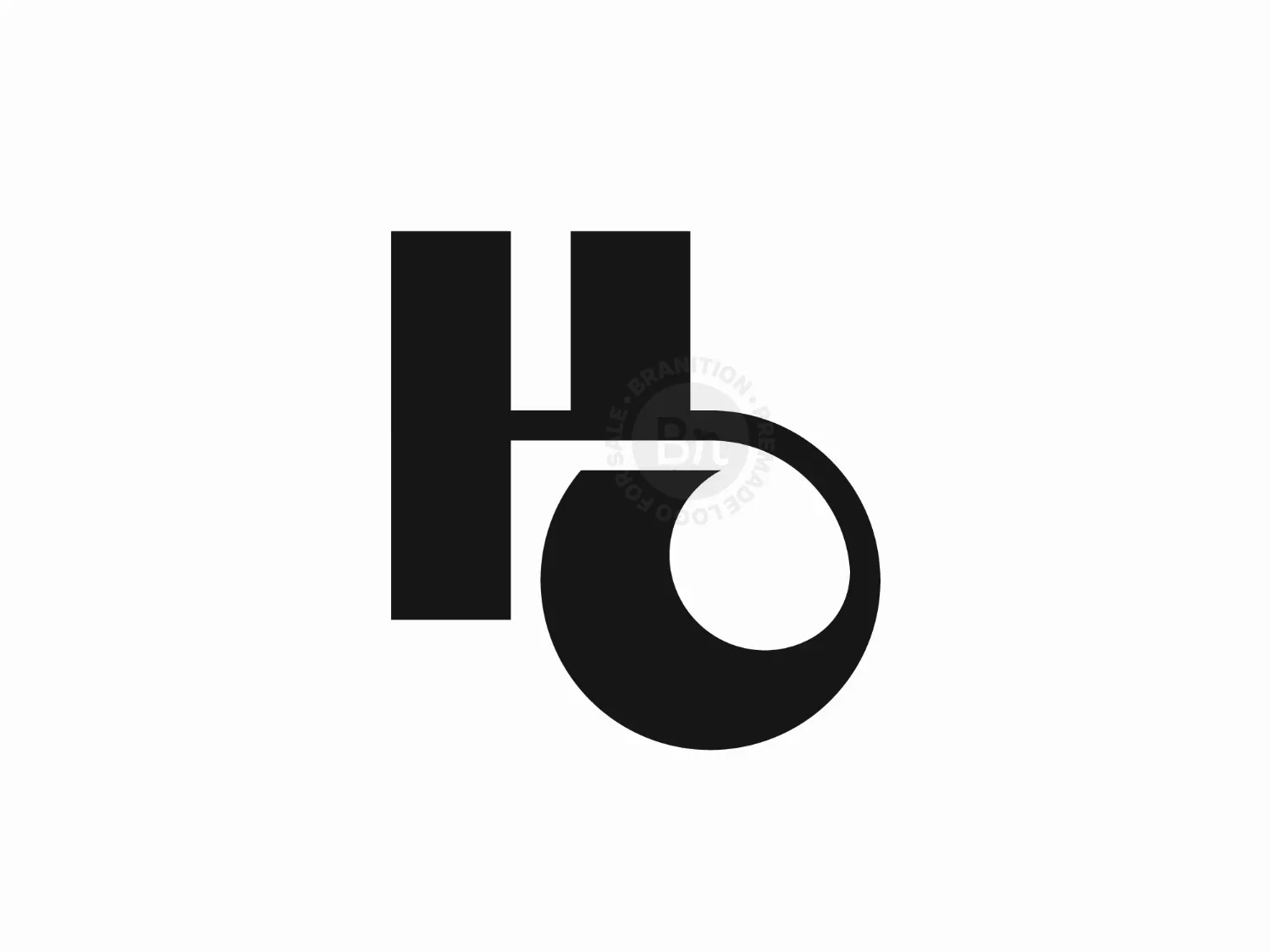 Letter HQ Or QH Logo