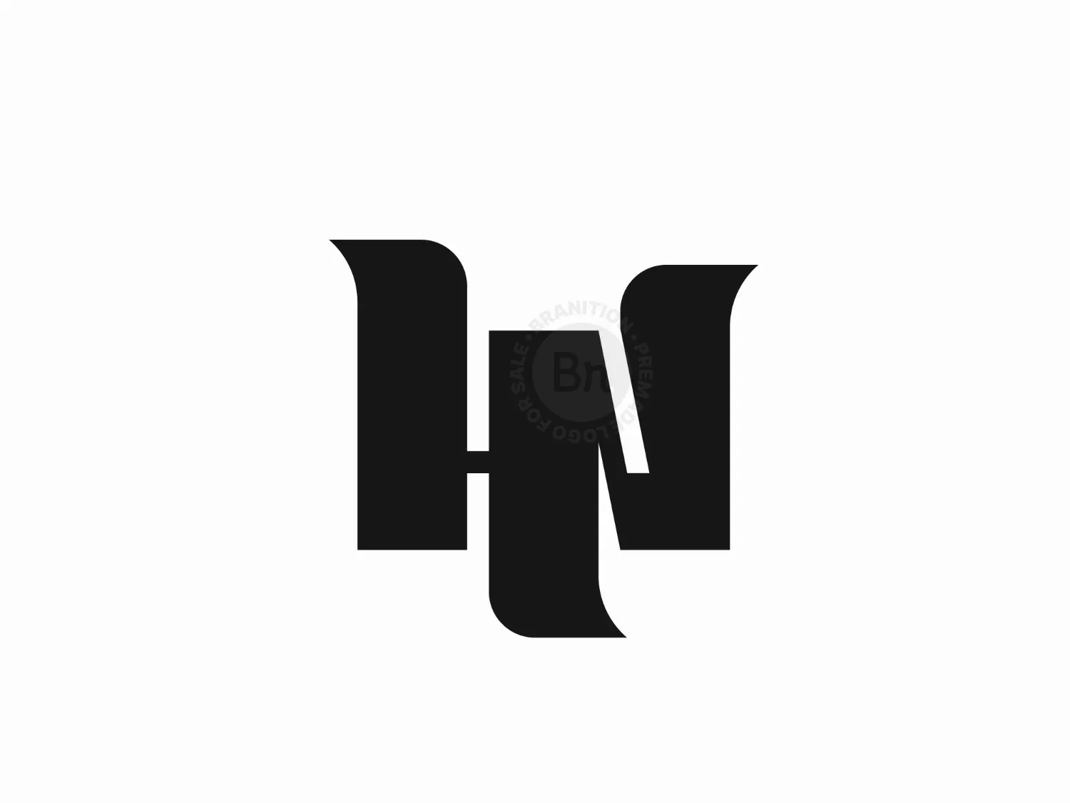 Letter HN Or NH Logo