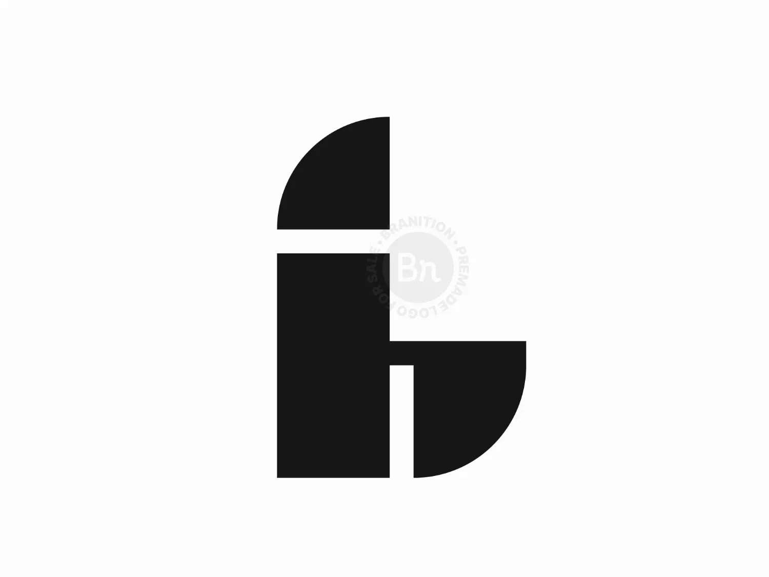 Letter IH Or HI Logo
