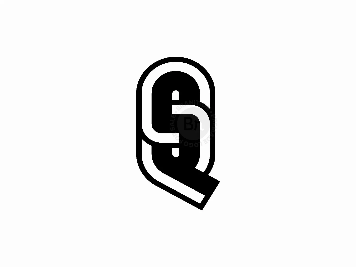 Letter QS Initial SQ Typography Logo