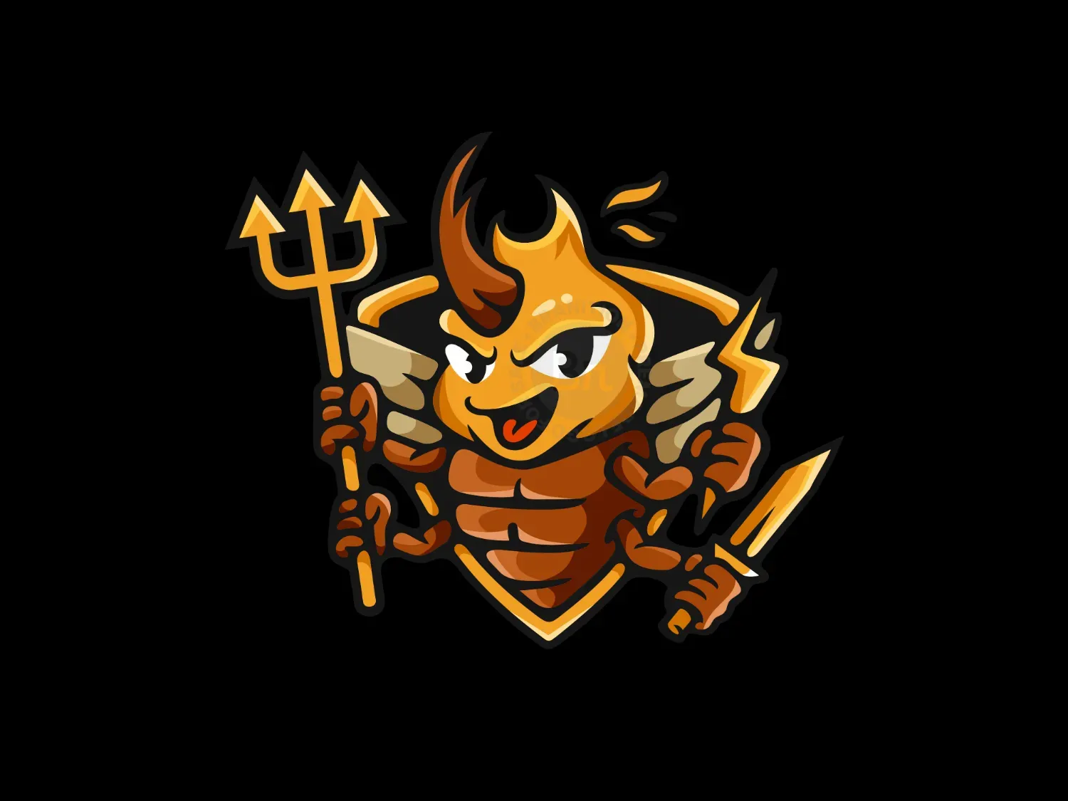 Gamer Beetle Cute Mascot Logo