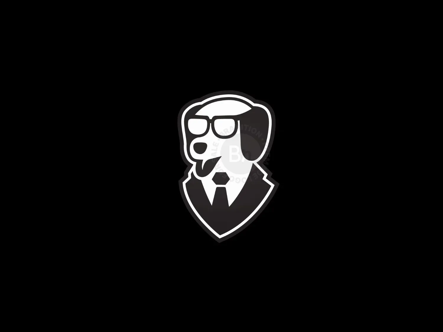 Professor Dawg Glass Logo
