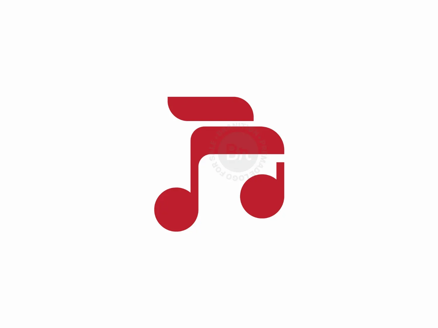 Minimal Music Note With Eagle Logo