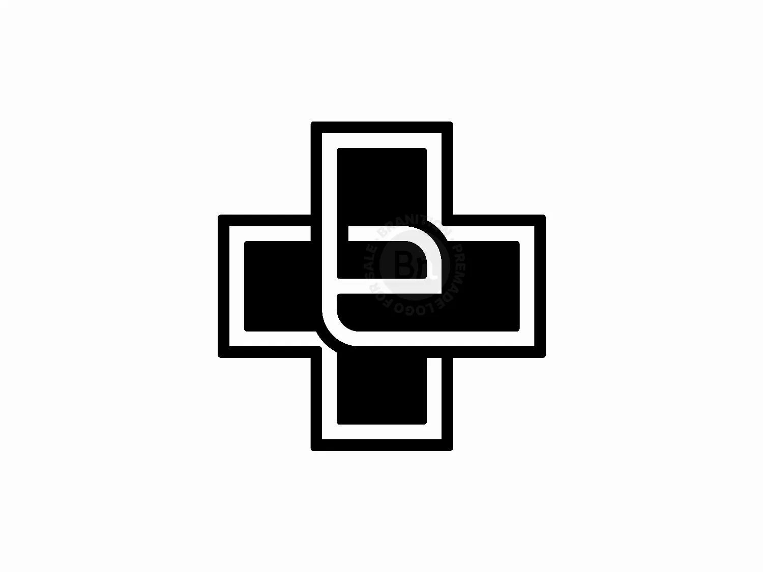 Letter E Plus Medical Health Care Logo