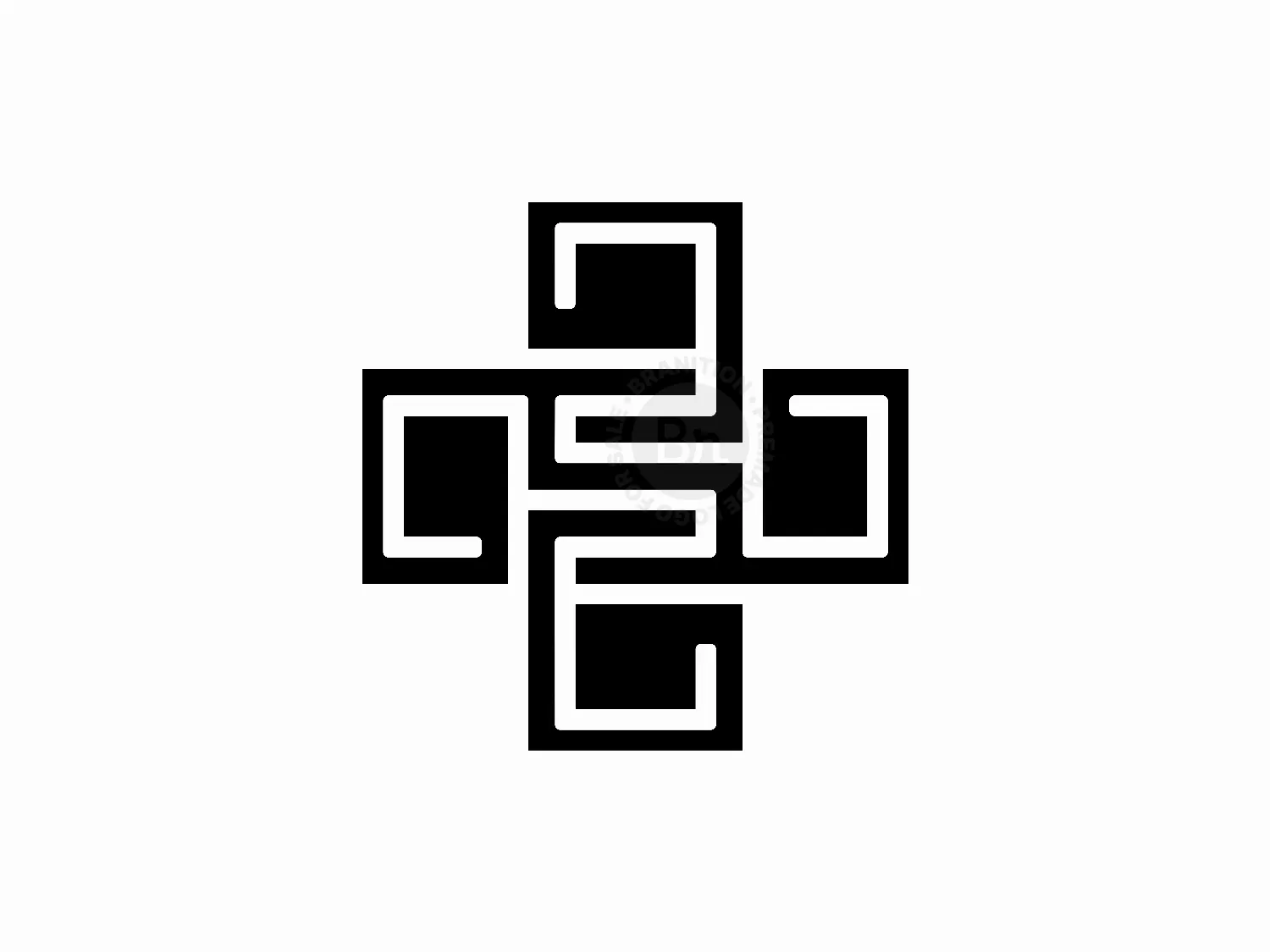 Letter S Labyrinth Medic Healthcare Logo