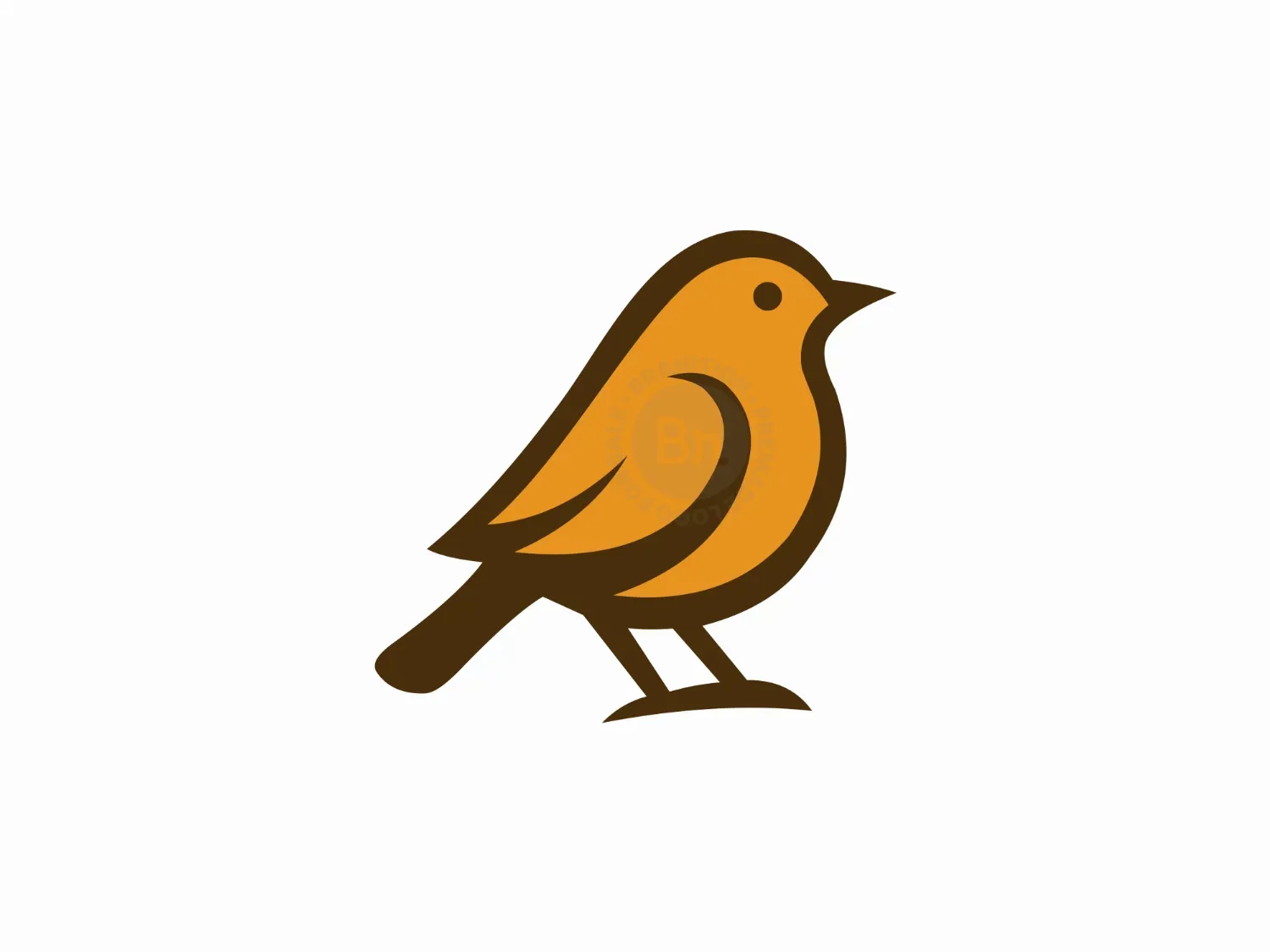 Friendly Finch Bird Logo