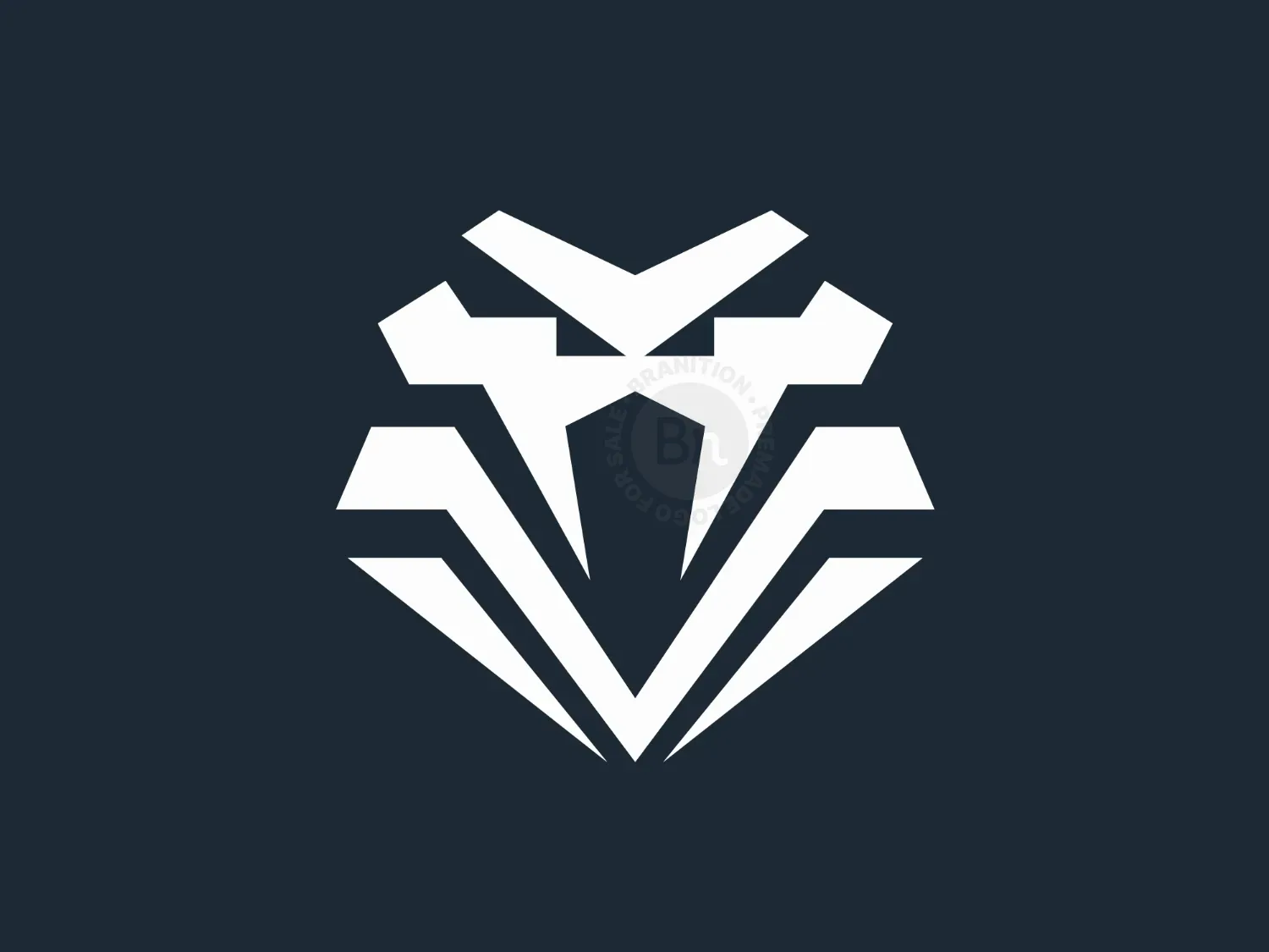 Modern Letter V Viper Snake Logo