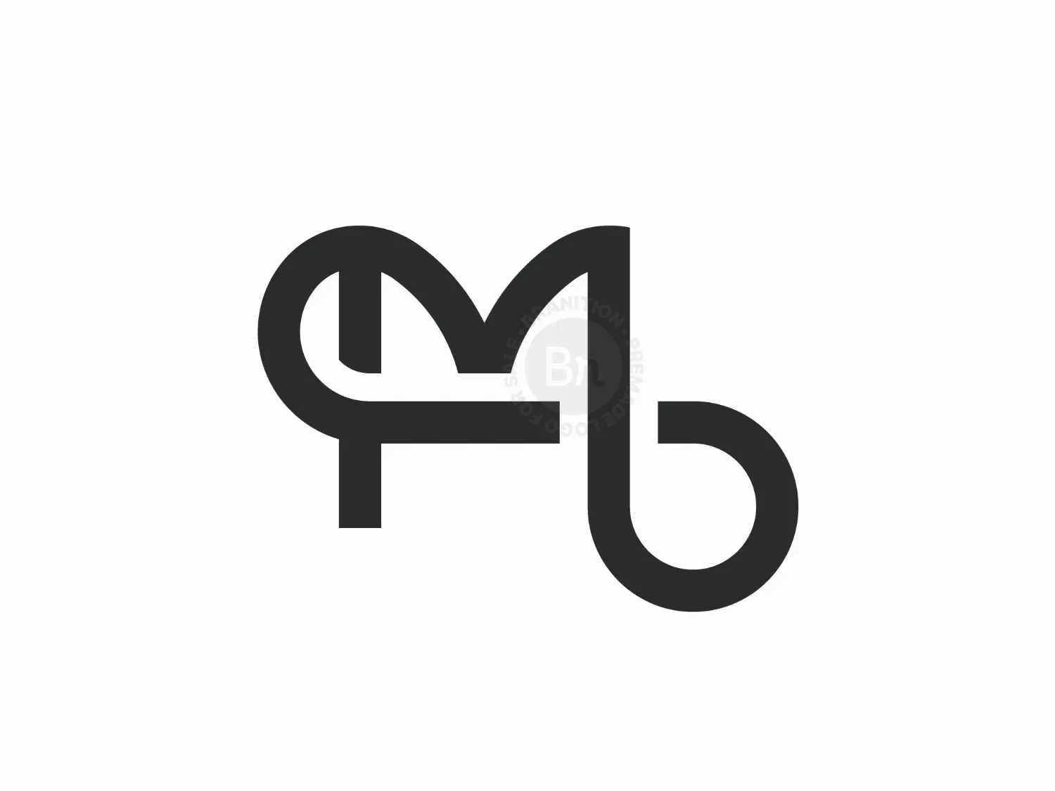 Letter M Infinity Limitless Logo