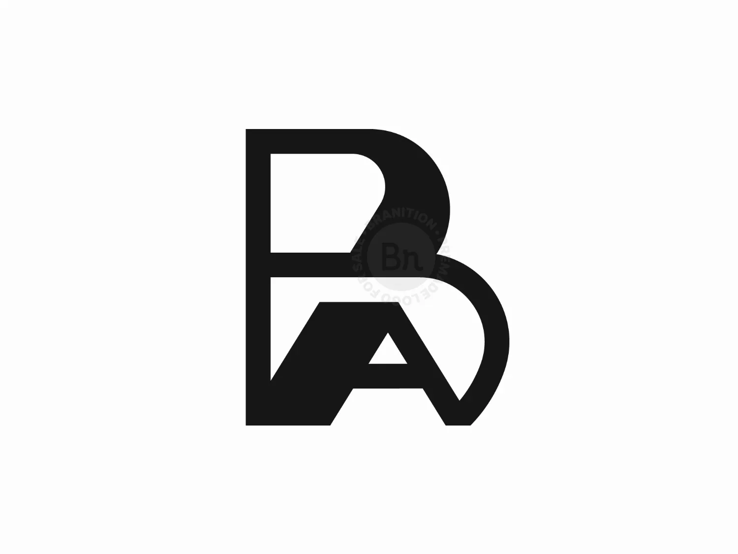 Letter BA Or AB Logo