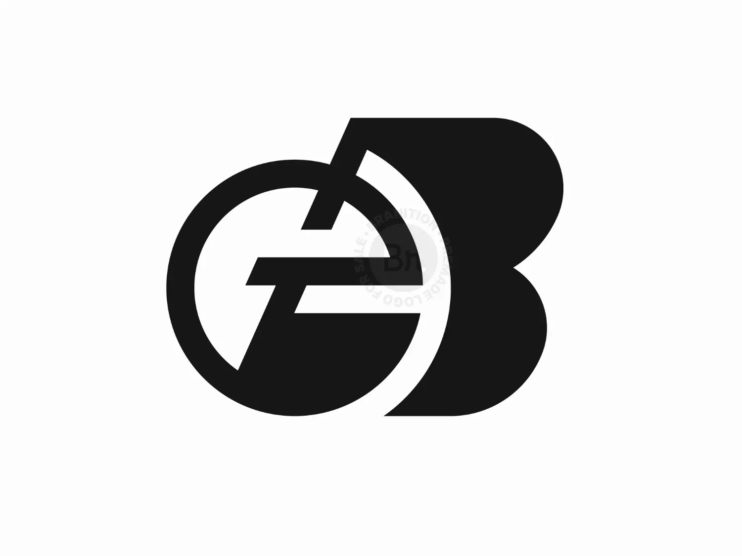 Letter EB Or BE Logo