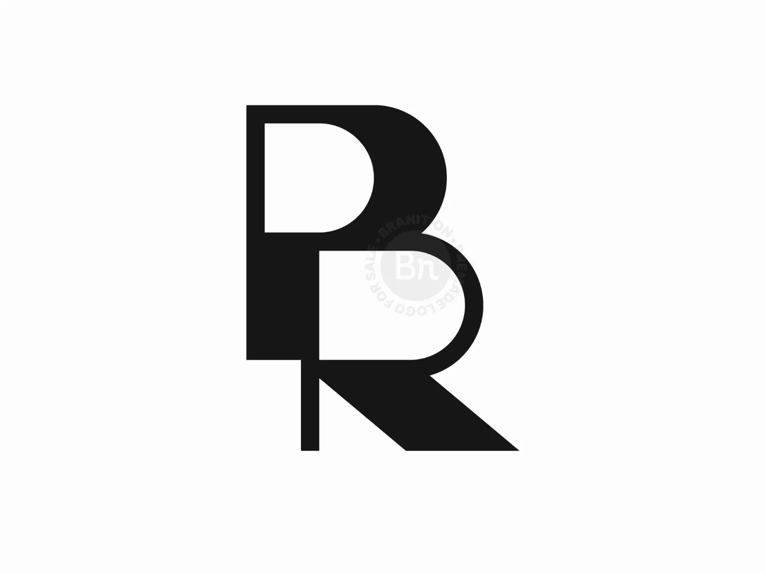 Letter BR Or RB Logo